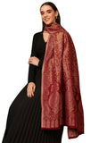 Pashmoda Women Hunar Zari Kaani Fine Wool Shawl (Size: 40x80in, 101x203cm) ZSS08