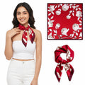 ZIRANYU® Satin Square Silk Scarf, Stylish Head Scarf & Bandanas for Women