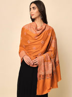 Pashmoda Women Chaman Woven Design Jamawar Shawl (Size 101X203 CM)