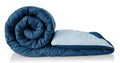 A Brand New - Umi AC Comforter Double Bed | AC Blanket Double Bed | 220 GSM Ultra Super Soft Microfiber Reversible Lightweight All-Weather Bed Comforter/Duvet/Quilt (90X86 Inche, Teal & Grey) Kafalo