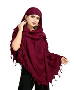 Krevaa Pure Cotton Soft & Breathable Sun Protection Scarf For Women Plain Scaff| Universal Size | For Girl & Women (rani)