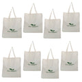 DOUBLE R BAGS Cotton Reusable Cotton Carry Bag | Eco-Friendly Grocery Shopping/Tote Bag. (GreenLife, Pack of 8)
