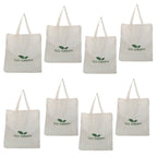 DOUBLE R BAGS Cotton Reusable Cotton Carry Bag | Eco-Friendly Grocery Shopping/Tote Bag. (GreenLife, Pack of 8)