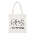 The Korhean Store A Little More Kindness Aesthetic Tote Bag for College, Travelling, Shopping, Office, Beach & Daily Use, Ecofriendly & Reusable, Premium Canvas Cotton