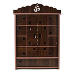 Lakhaji Wooden Wall Hanging Temple For Home And Shop,Office And Home Showpiece Temple,43 cm,29 Cm
