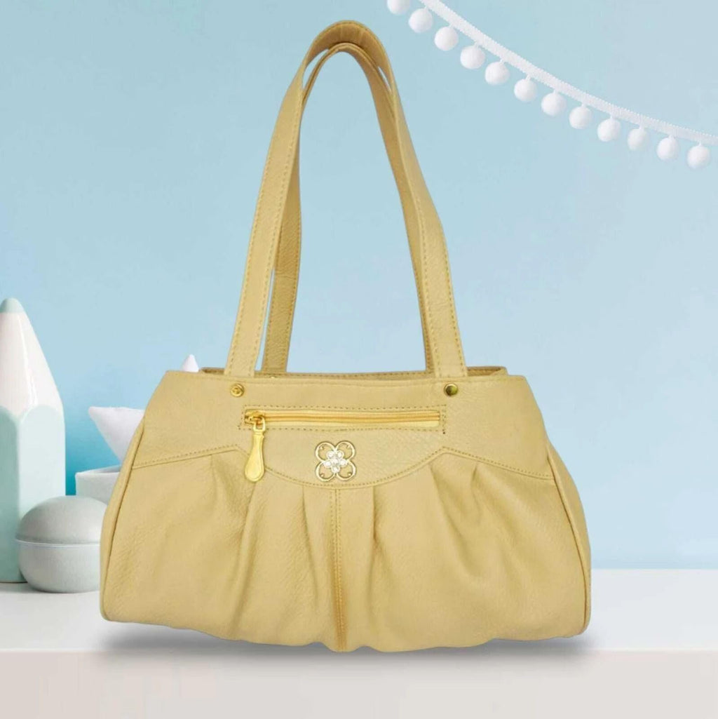 Classic Women’s Shoulder Tote Handbag: Elegant Large Capacity Purse with Zipper Closure, Dual Handles, and Organized Interior for Daily Essentials