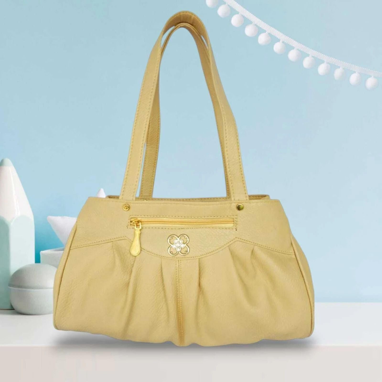 Classic Women’s Shoulder Tote Handbag: Elegant Large Capacity Purse with Zipper Closure, Dual Handles, and Organized Interior for Daily Essentials