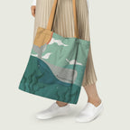 The Purple Tree Beach Dreams Tote Bag with Ocean Theme for Women - 1 Pc, Women Tote Bag, Eco Friendly Tote Bag, Underwater Wonder Tote Bag, Gifts For Women