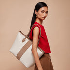 Miraggio Rachel Tote Bag For Women (Beige)