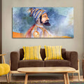 VIBECRAFTS Canvas Paintings for Living Room Drawing Room Chhatrapati Shivaji Maharaj Canvas Wall Painting Fitted With Wooden Frame For Home | Office | Living Room | Gifts (PTVCH_2501)