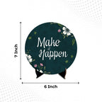 Artvibes Art Vibes Showpiece Idols And Figurines For Home And Office Decor|Wooden Stylish Quotes Always Keep A Positive Mindset For Table Desk|Living Room|Modern Art|Motivational Show Piece(Sp_1210)