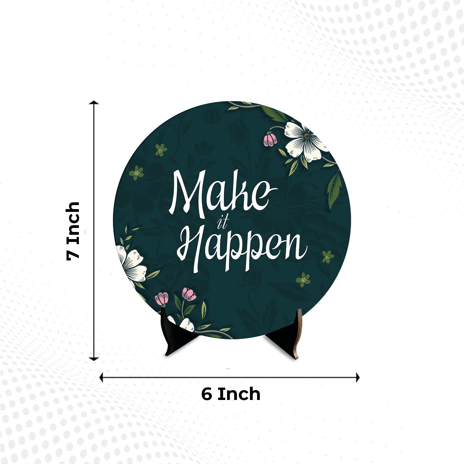 Artvibes Art Vibes Showpiece Idols And Figurines For Home And Office Decor|Wooden Stylish Quotes Always Keep A Positive Mindset For Table Desk|Living Room|Modern Art|Motivational Show Piece(Sp_1210)