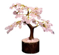ESPLANADE Natural Rose Quartz Crystals Tree Healing Stones Seven Chakra Natural Healing Gemstone Bonsai Fortune Money Tree, Home Office Decor Spiritual Gift | Size 7-8 Inches (Pink 100 Beads)
