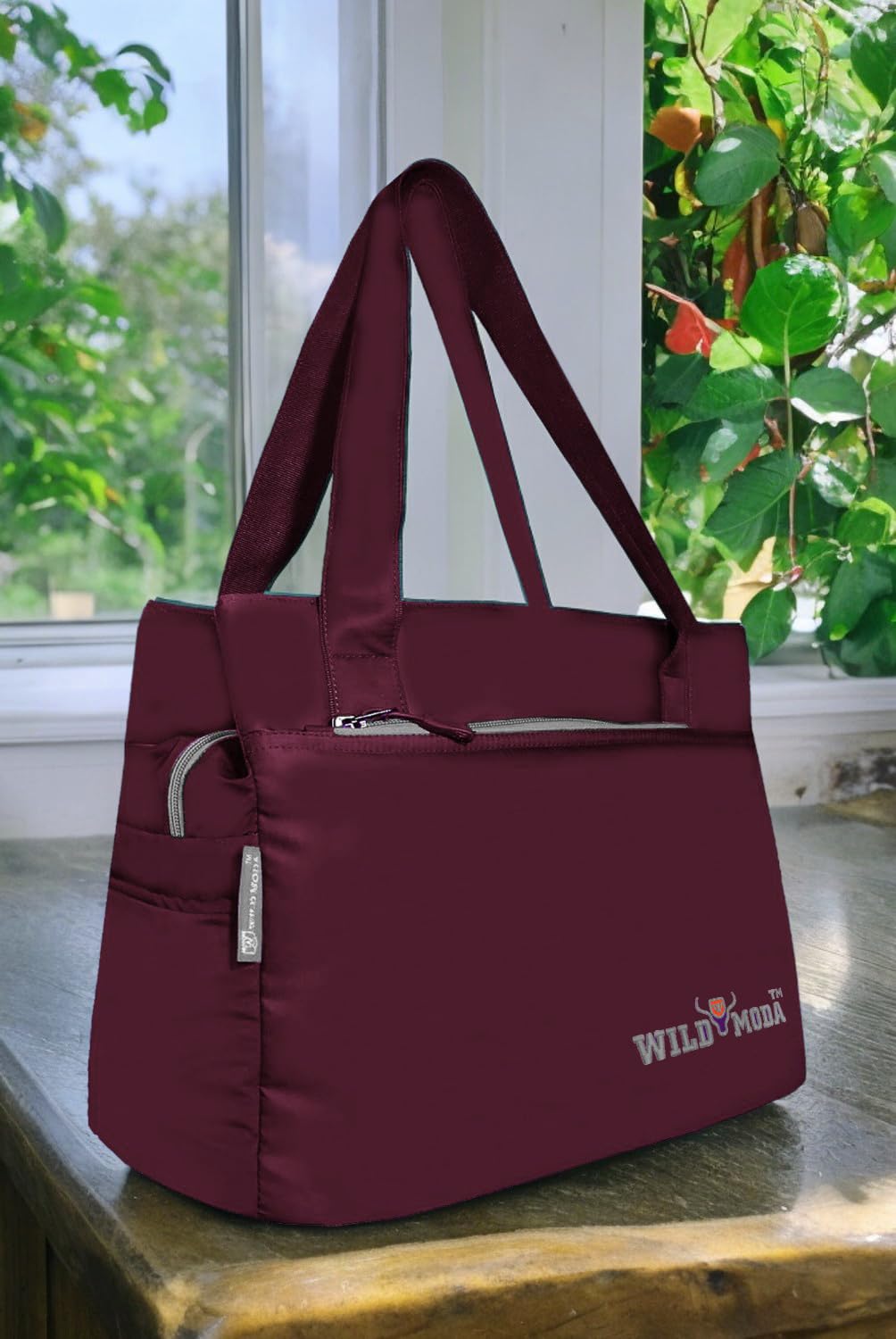 WILD MODA Women Womania Shoulder And Tote Bag For Ladies (Purple)
