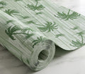 Dribble (60cm X 500cm) Eva Shelf Liner Mat Roll, Non Slip Drawer & Cabinet Liner for Kitchen, Waterproof Oilproof Washable Fridge Mat, Anti Skid Multipurpose Mat (Palm Paradise Green) Kafalo