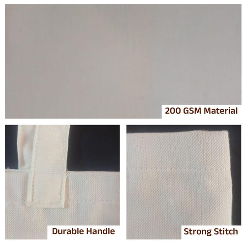 11x13 Inch Plain Canvas Tote Bag | 1 Pc, 5 Pcs, 7 Pcs, 10 Pcs, 15 Pcs, 20 Pcs, 25 Pcs | 100% Organic Reusable 180 GSM Cotton Handbag for Shopping, Daily Use, Grocery, DIY Painting & Storage (20)