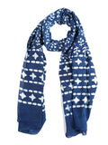 Gutthi Women's Cotton Stoles | Scarf Lightweight & Comfortable for All Seasons, Size (100X180 CM) (Blue)