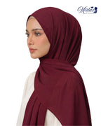 MIRTAZ Women's Chiffon Hijab Combo Pack of 6 | Soft Lightweight Plain Hijab Scarf | 180 x 70 cm (Pack Of 6 (M02))