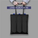 Lify Cotton Canvas Tote Bags Bulk Shopping Bag for Crafts, DIY Reusable Grocery Bag, 14 X 16 Inch – 6 Piece Pack (Black (3Piece) + Off-White (3Piece))