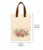 Cellwox Plus Cotton Canvas Tote Bag for Women & Men | Reusable Shopping Grocery Bag | Eco Friendly Cloth Shoulder Tote | Printed Multipurpose Carry Bag for Office College Travel Beach Daily Use