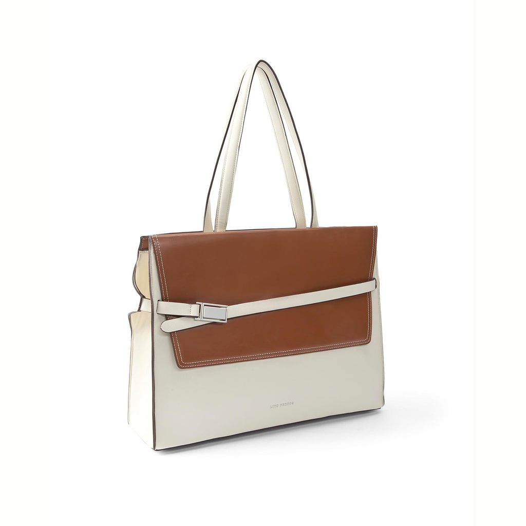 Lino Perros Monroe Daisy Off-White Tote Bag