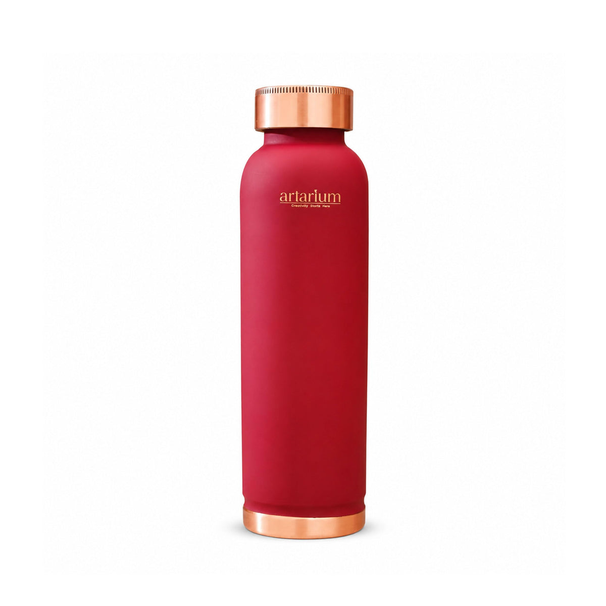 Artarium Copper Water Bottle for Travel Leak Proof and BPA Free, Office and Home Use, Ayurveda Inspired Bottle for Immunity Boost, Supports Digestion & Liver Health (1 Liter | Magenta)