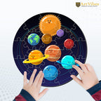Artvibes Wooden Premium Solar System Puzzles for Kids | Jigsaw Puzzles for Kids Age 2 and 3 | 19 Piece Puzzles | Toddlers Wooden Puzzle | Fun Learning Brain Booster for Little Champions (PZ_702N)