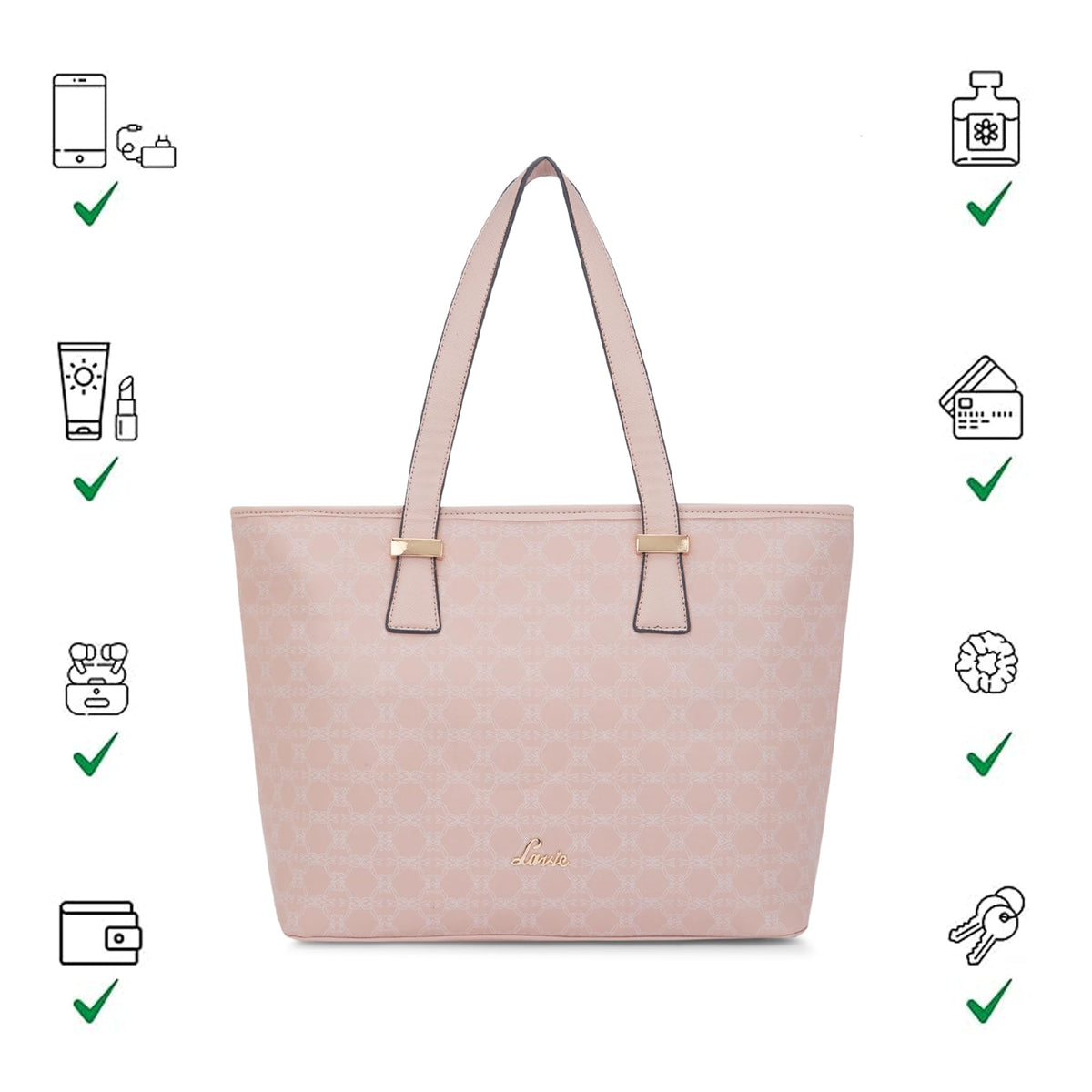 Lavie Women's Sherry Tote Handbag | Tote Bag for Work | Ladies Purse | Stylish Shoulder Bag | Gift for Women | Rakhi Gift for Sister