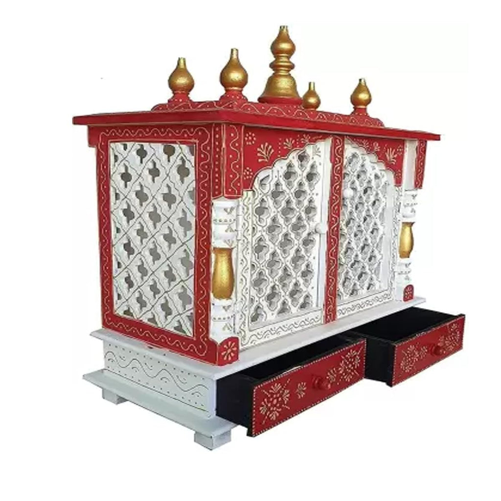 Kamdhenu art and craft Wooden Temple/Home Temple/Pooja Mandir/Pooja Mandap/Temple for Home (2)