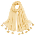 Women’s Chiffon Scarf Soft Lightweight Premium Stoles for Girls & Women | Stylish Modest Wear Dupatta for Daily & Party Use (Soft Mustard)