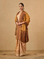 Pashmoda Women Arcadia Borders Kashmiri Jamawar Woven Design Shawl (Size: 40x80in, 101x203cm) SECS55