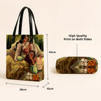 Kalankit Classic Tote Bag For Women | Canvas Printed Totes | Aesthetic Shoulder College Bag For Girls | Tote Bag | Vegan Leather | Everyday Bag Valentine Gift for Women | Mood of autumn