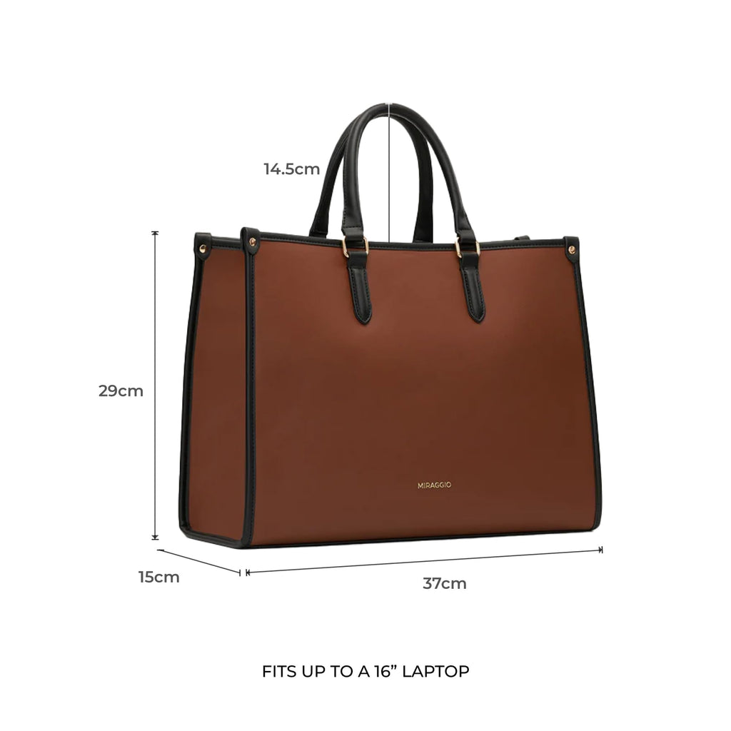 Miraggio Denice 16 Tote Bag For Women Office Use