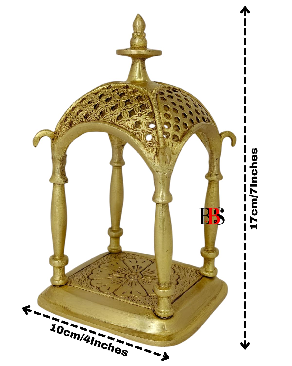 B.B.S BRASS BRAND STATUES Temple Brass Pooja Mandir, Brass Mandir Pooja Temple, Religious Office Showpieces, Home Living Decoration