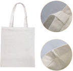 INDIAN DECOR 91950 Canvas Tote Bags,Heavy Duty and Strong ENVIRONMENT FRIENDLY Shopping Grocery Bag Blank Cotton Bags for Decorating Crafts (Beige, 13.6x 15.3) 6 Pack