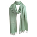 Graziemille Pure Pashmina For Women MINT GREEN LARGE