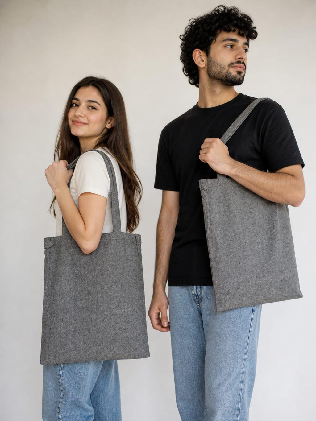 Cotton Bag/Carry Smart,Live Green/Your Everyday Eco Bag/Simple, Strong, Sustainable
