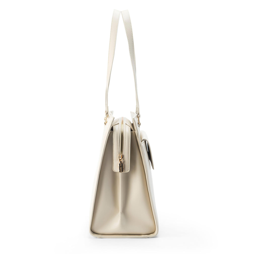 Lino Perros Monroe Sophisticated Beige Tote Bag