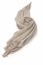 Zen Women's Fashionable Shiny Netted Scarf (Light Silver)