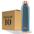 The Better Home Copper Water Bottle 1 Litre | With Anti Oxidant Properties |Boosts Immunity & improves Health| Copper Water Bottles 1+ Litre | 100% Copper Water Bottle | Teal(Pack of 10)