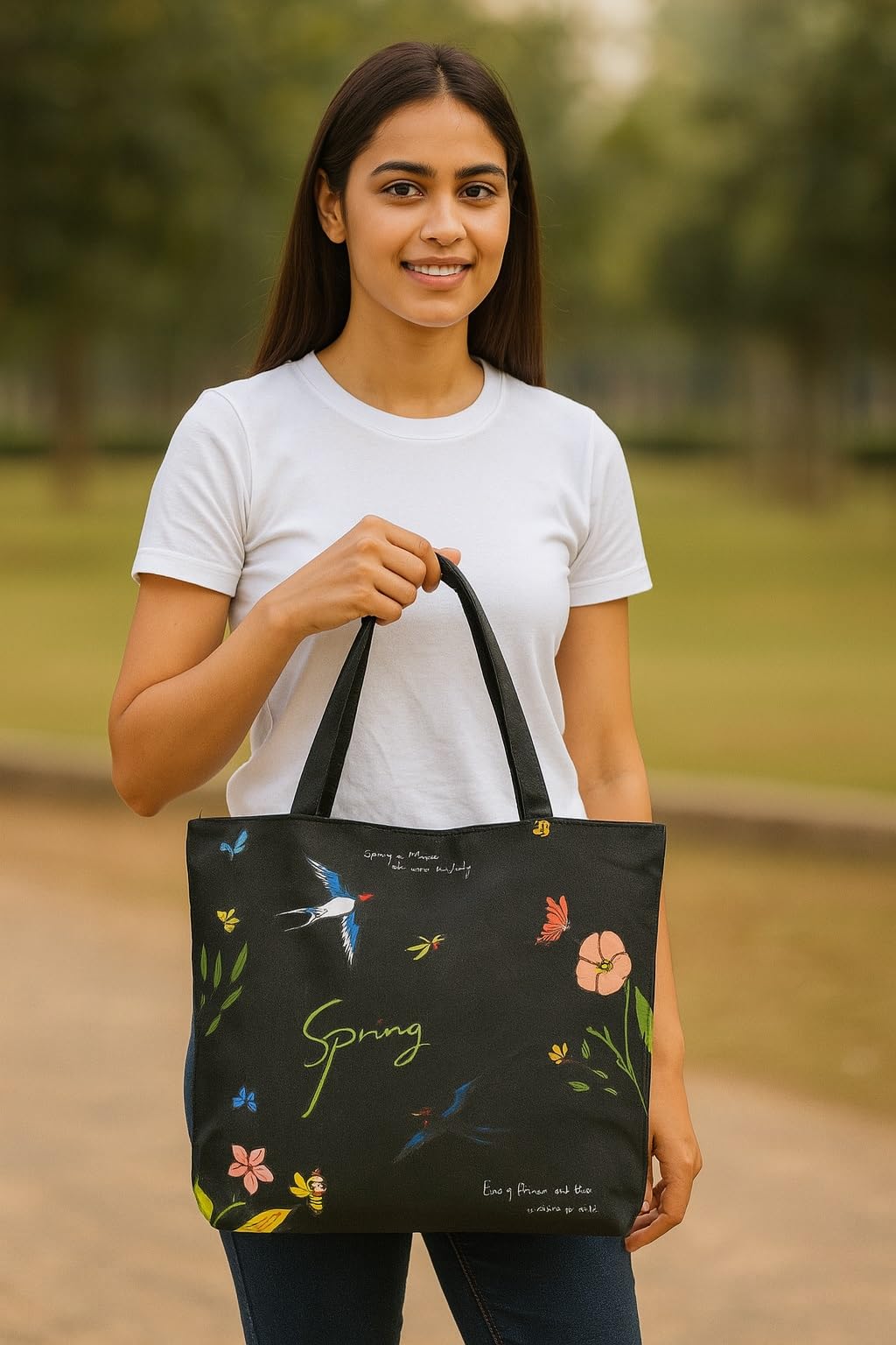KeepCart Stylish Professional Premium Tote Bag for College, Office, Travel, Shopping, Daily Use Zipper Handbag For Women