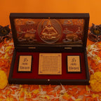 STARLIGHT Lord Shiv Frame with Charan Paduka - Portable Pocket Temple