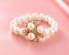 ILuvVastram Laddu Gopal Pearl Rakhi | Handmade Krishna Breclate with Pearl, Kundan & Beads | Kanha Ji Rakhi for Bal Gopal Shringar | Janmashtami Decoration | Pack of 2