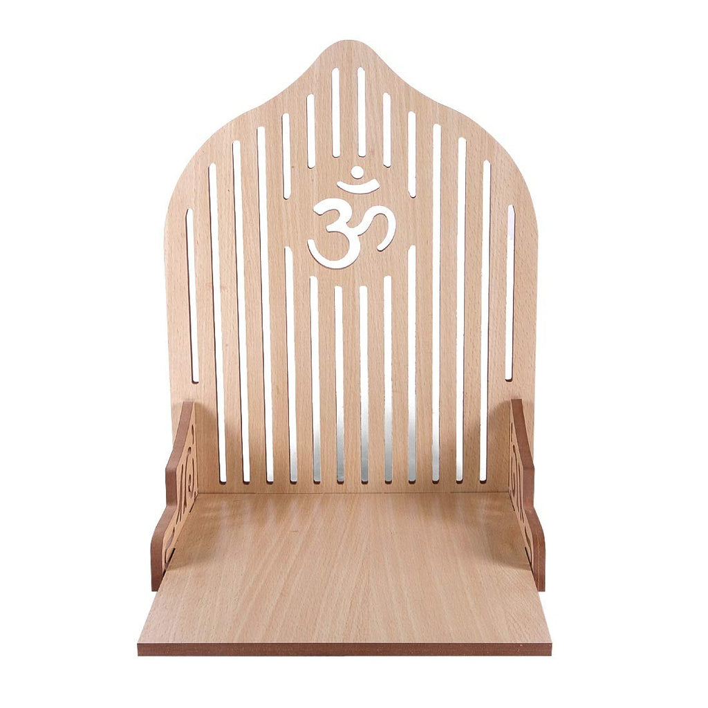 VJ Sons Wooden Temple Plywood Mandir Singhasan,Baal Gopal,Pooja Room Home Decore Office Or Home Temple (Beige)