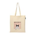 VVWV Watcha Lookin At? Cute Printed Reusable Tote Bags | 100% Organic Cotton Shopping/Grocery Bag | Multi-Purpose Bag | Sturdy Canvas Bag with 15kgs Capacity | Single Pack (13 x 15.7 Inch)