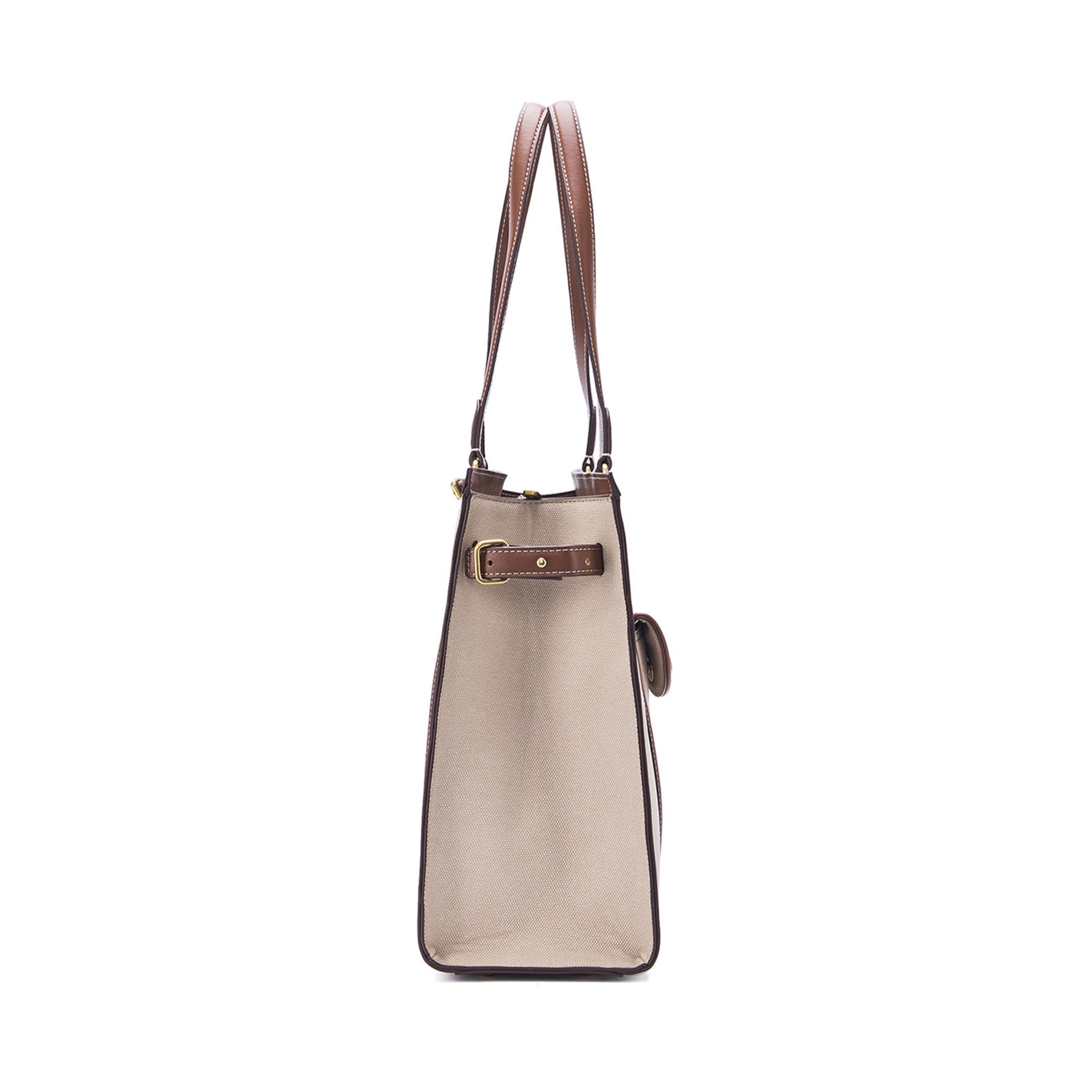 Lino Perros Monroe Adira Beige Tote Bag