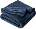 VAS COLLECTIONS Premium Plush Double Blanket|300 GSM Lightweight Cozy Soft for Bed, Sofa, Couch, Travel & Camping| 220x230 cm or 86x90 inches|Blue|Polyester Kafalo