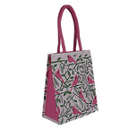 Sangeetha Bag Tote Bag | Canvas Cotton | Reusable Shoulder Bag for Shopping, Office and Daily Use (Pink)