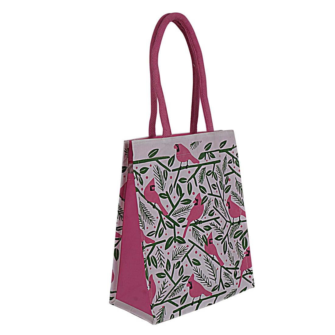 Sangeetha Bag Tote Bag | Canvas Cotton | Reusable Shoulder Bag for Shopping, Office and Daily Use (Pink)