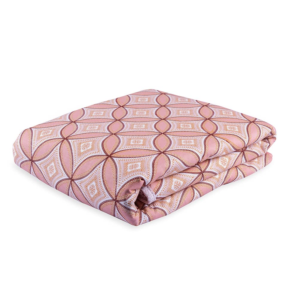 Wakefit Dohar Single Bed | 100% Cotton Blanket for Single Size Bed, Quilt | 110 GSM | Reverisible AC Blanket | 90x56 Inches - Mika Orange Kafalo